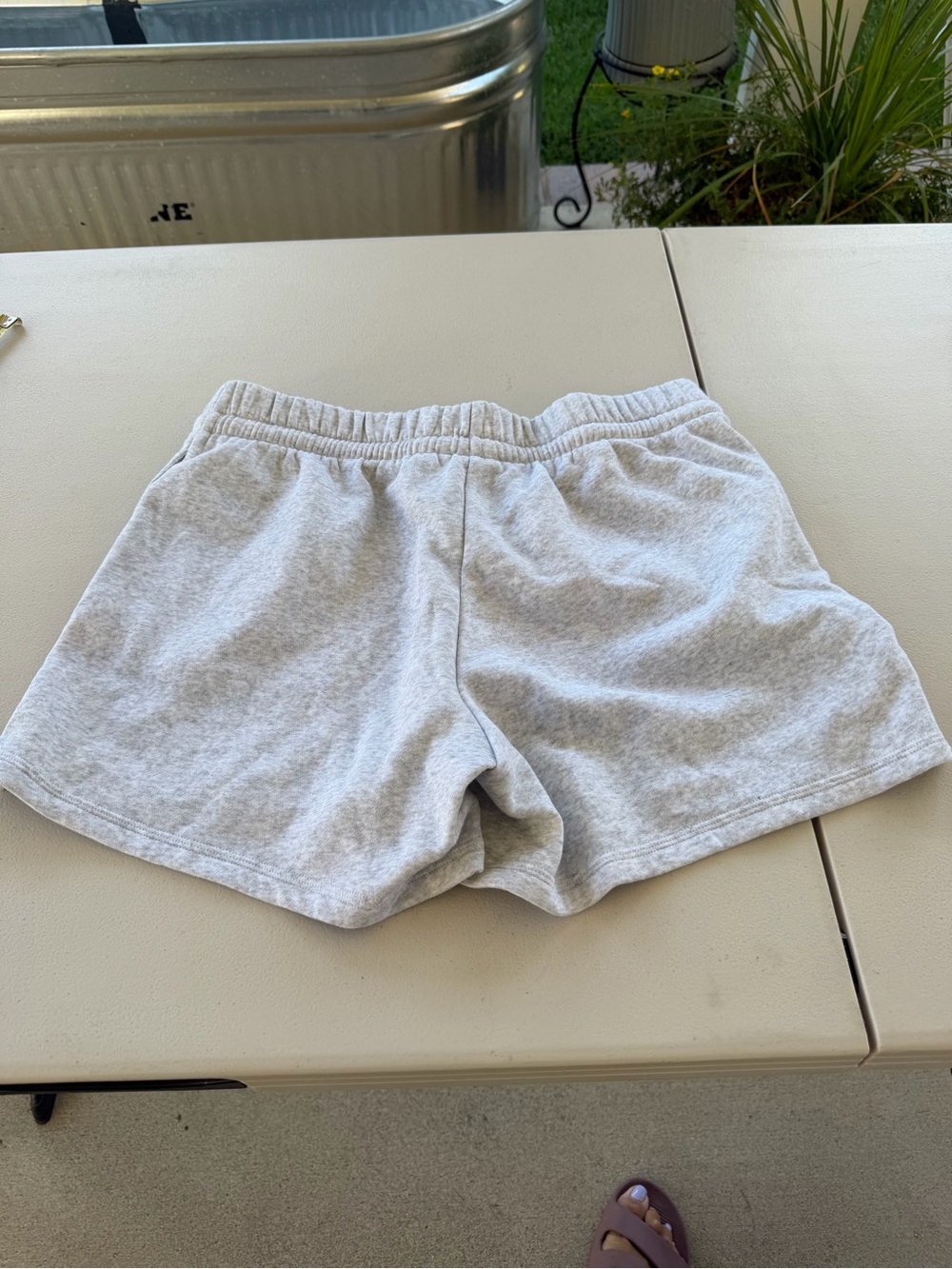 adidas Light Gray Athletic Shorts - Picture 4 of 7